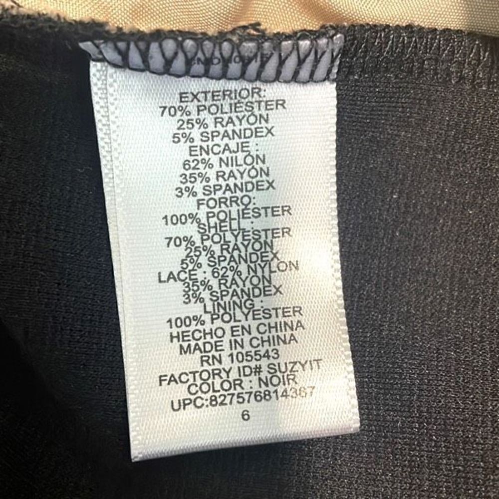 Catherine Malandrino for Design Nation lace long sleeve black fit flare dress 6 - Picture 7 of 8